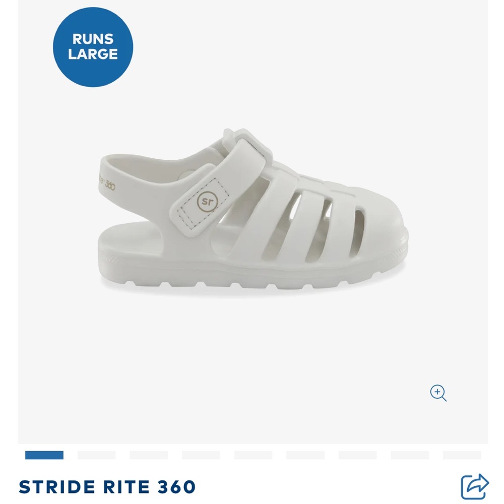 Stride Rite White Kids Sandals